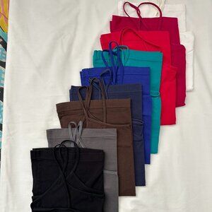 Camis, cotton/spandex, Large